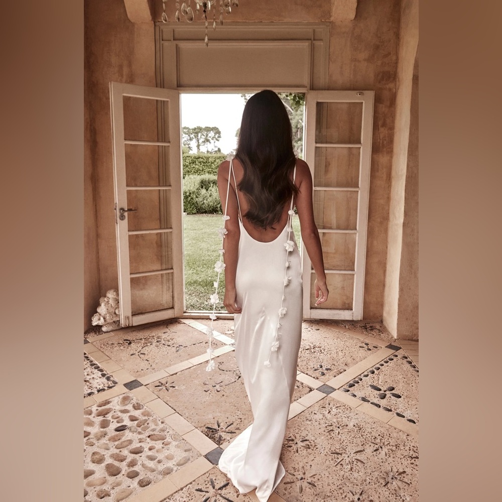 Meshki Elenora white maxi dress